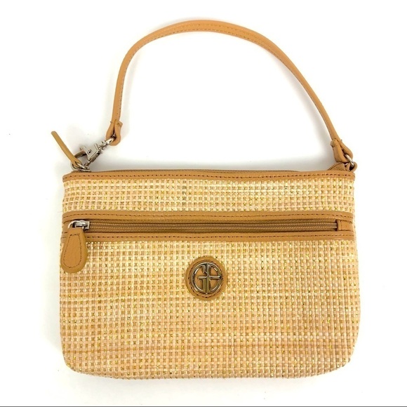 Giani Bernini Handbags - Golden thread woven Wristlet by Giani Bernini